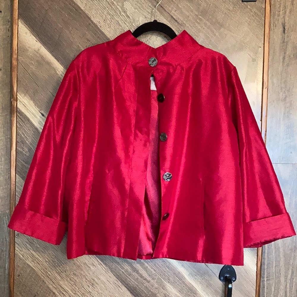 Chico’s Red Blazer Sz 3 (XL)